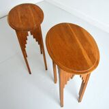 Pair of Art Deco bedside tables / Consoles 1930