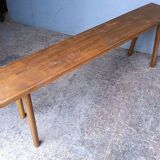 Bench 120 cm old solid wood with patina