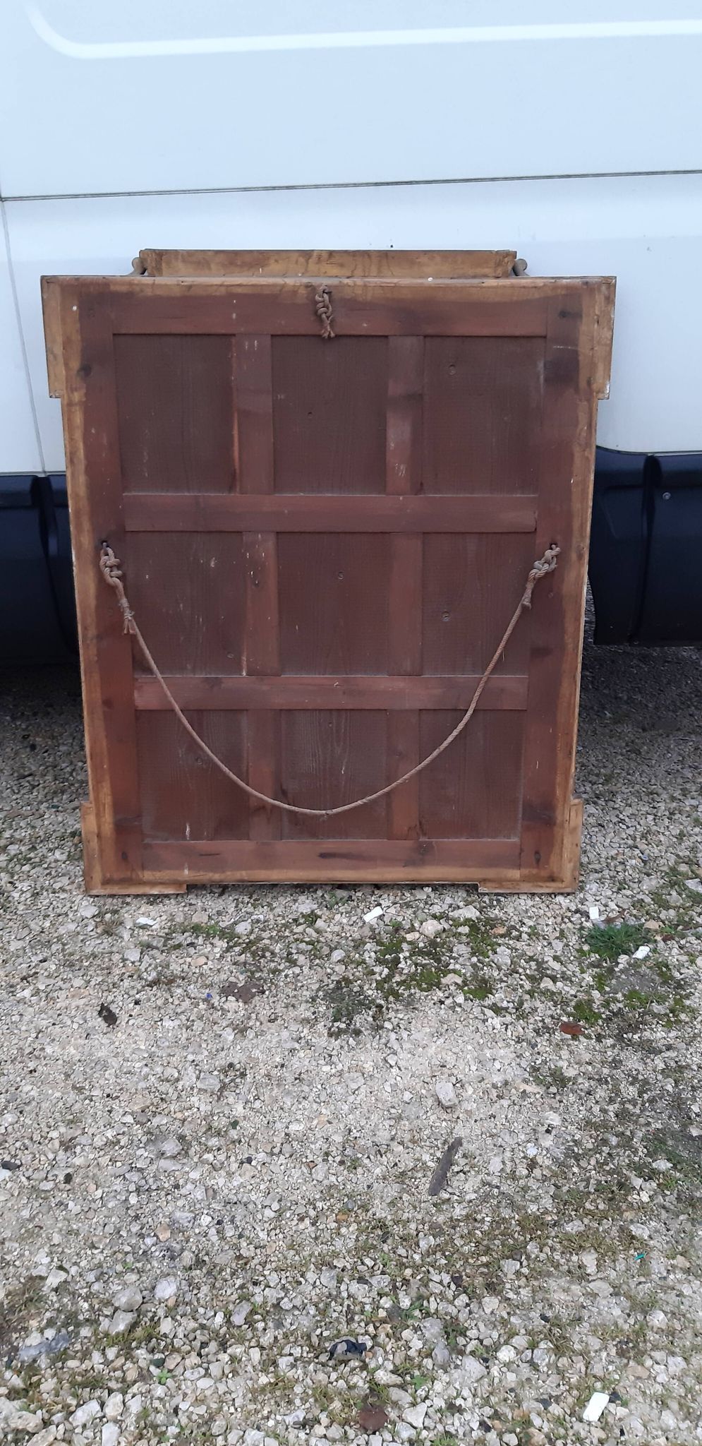 Miroir bois et stuc doré 19 éme