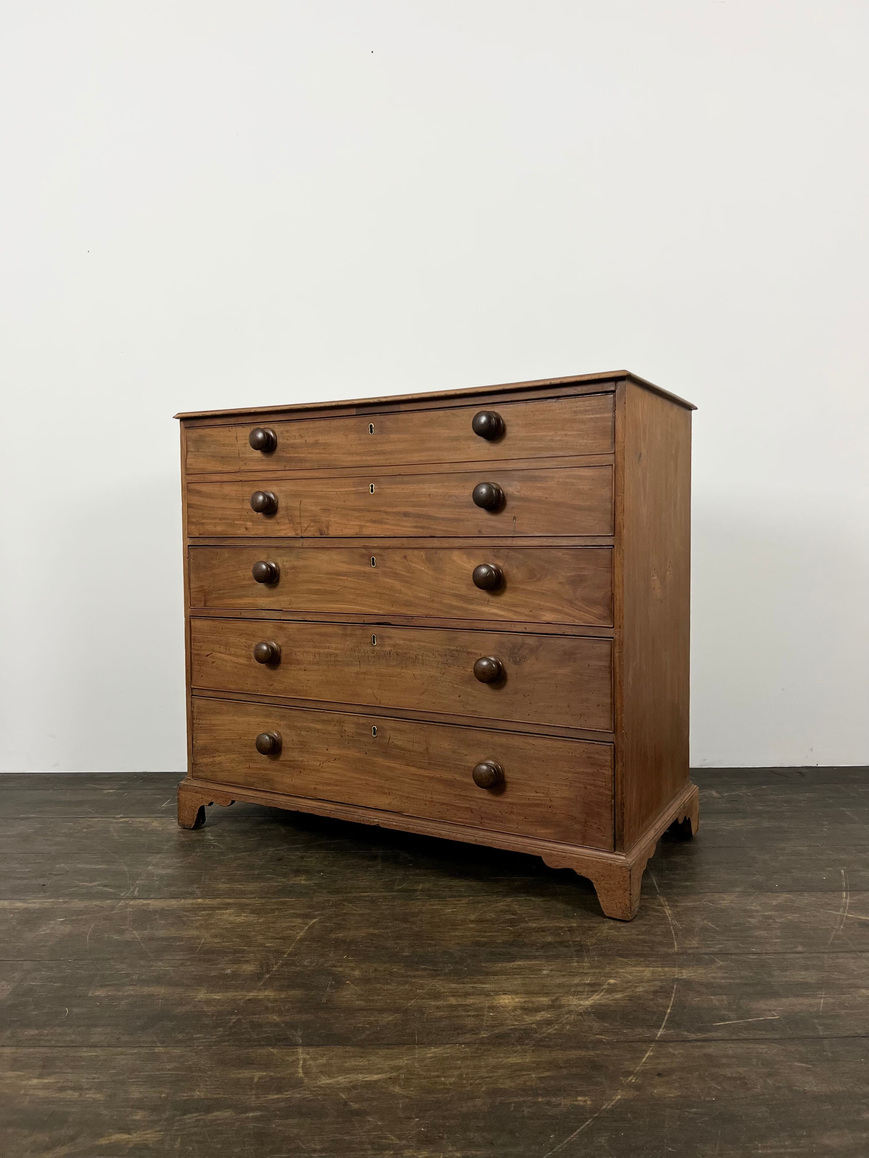 English bureau chest of drawers