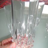 Hollywood regency 4 verres en cristal long drinks