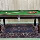 English billiards of the 1950s in mahogany