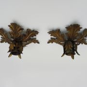 Pair of ceiling lamps, seventies