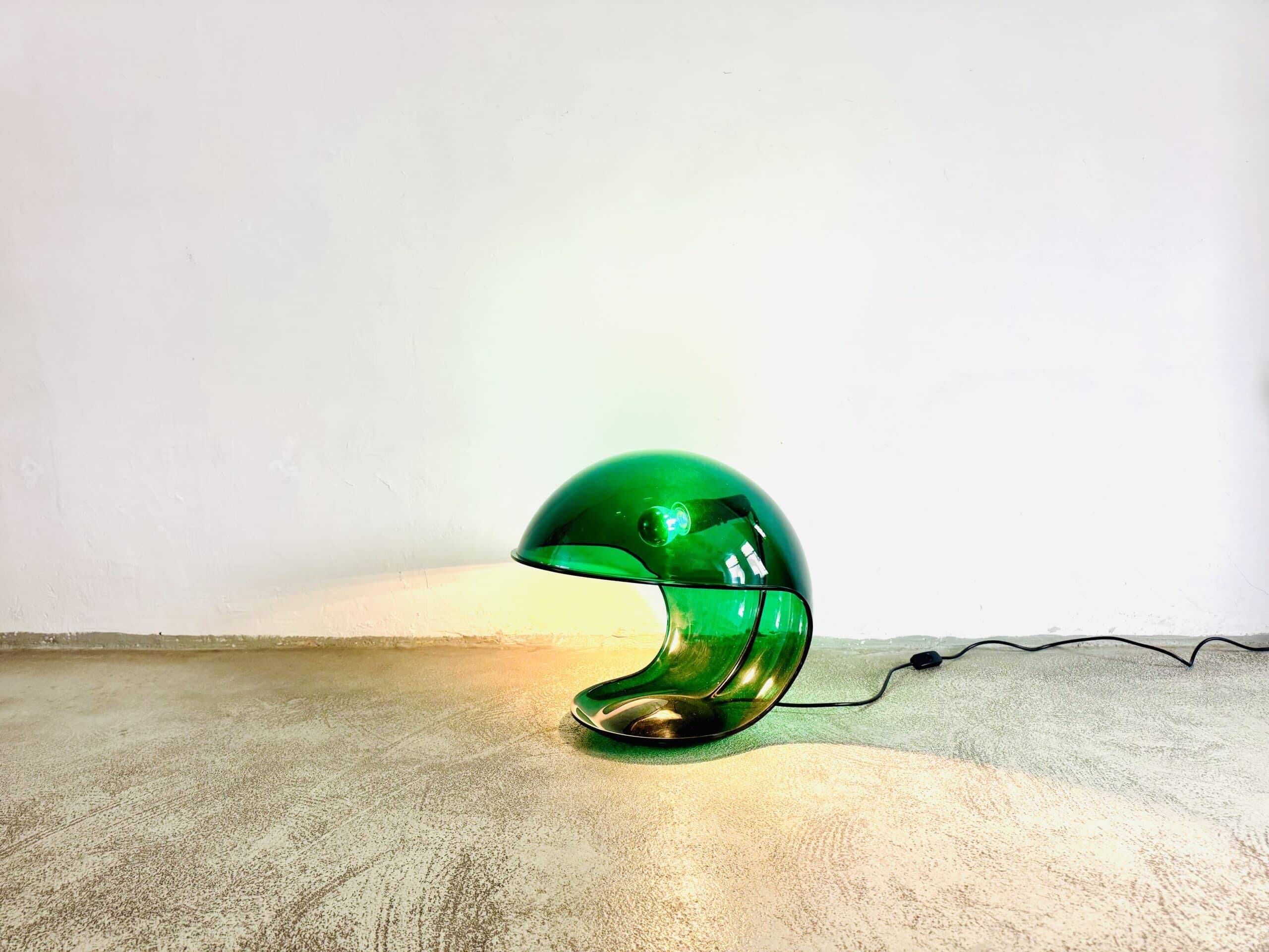 Foglia Model 643 Translucent Table Lamp By Elio Martinelli For Martinelli Luce, Italy 1969