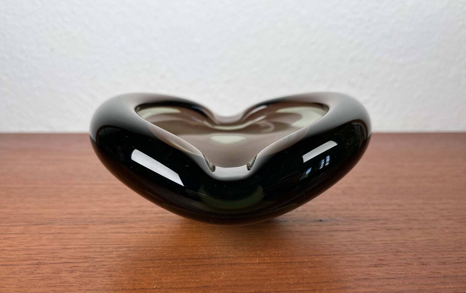 Mid-Century Danish Glass Ashtray by Per Lütken for Holmegaard, 1962