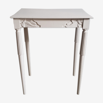 Small white art-deco table