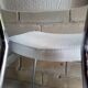 Pair of chrome and white 1960 skaï chairs