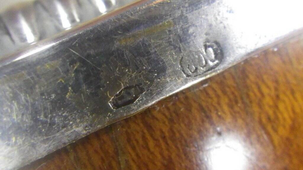 Box in silver and mahogany wood