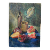 Oil pastel still life 1970