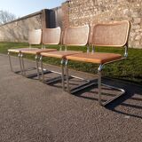 4 chairs b32 cesca by Marcel Breuer