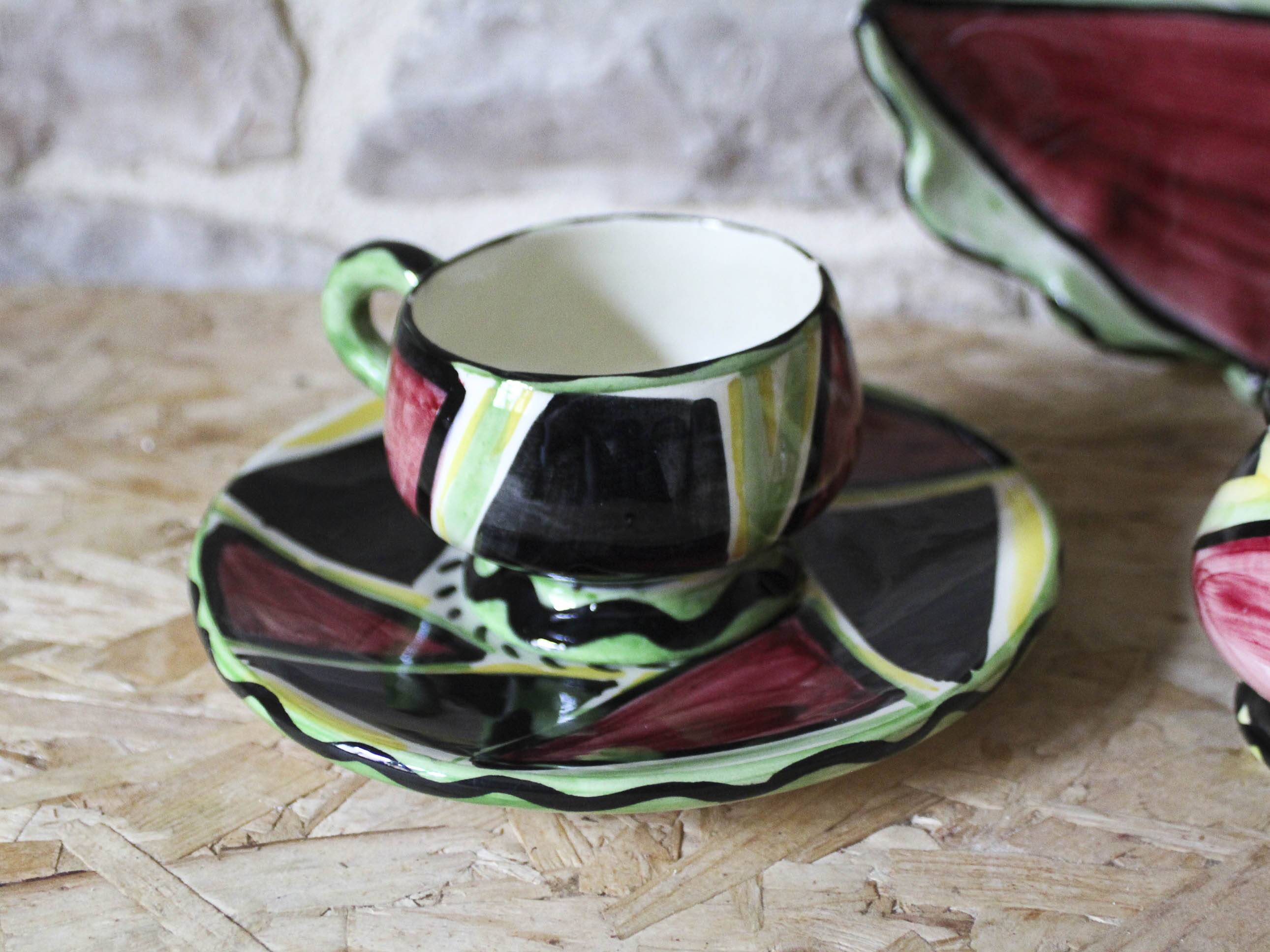 FASE Vallauris ceramic service from the 60s