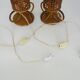 Pair of bamboo rattan caned lamps. Italy 1950s 60s.