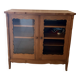 TV cabinet in mahogany, a unique piece made by a cabinetmaker.
