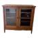 TV cabinet in mahogany, a unique piece made by a cabinetmaker.