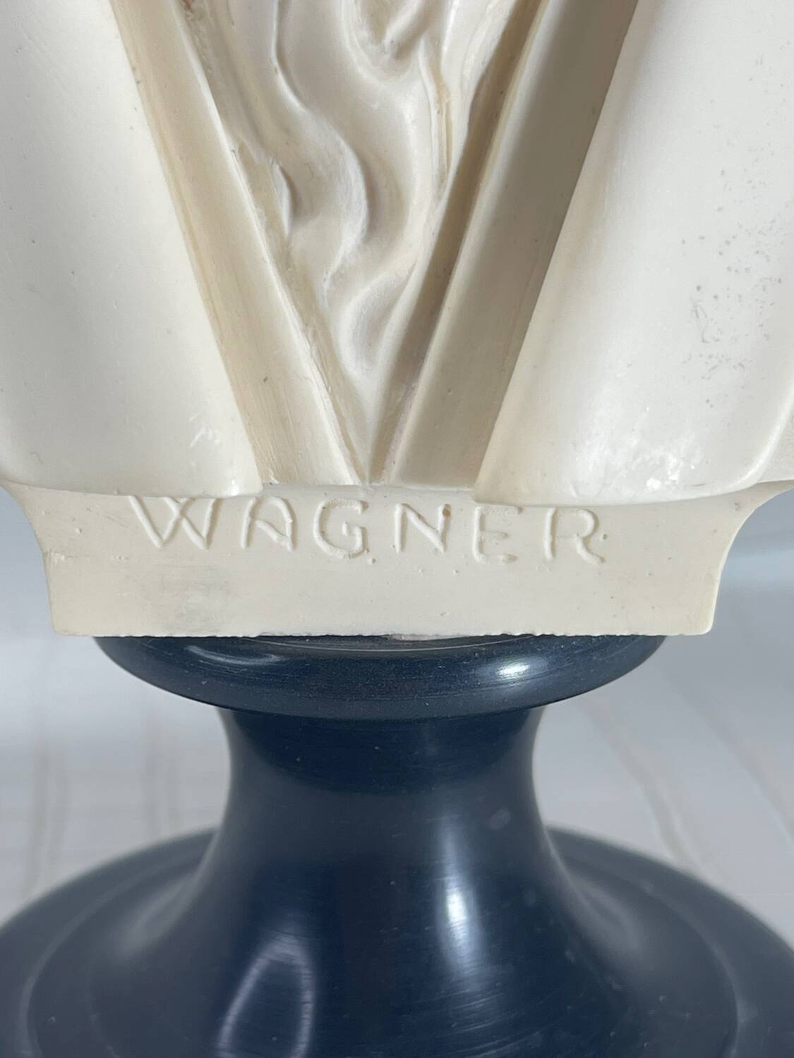 Resin bust of Wagner signed A. Giannelli Sculpture Year 60