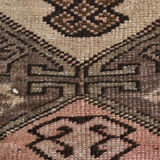 2x3 Brown & Pink Small Size Vintage Rug 52x80Cm