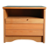 Brutalist bedside table in elm & laminate simat (doubinski brothers). 80's