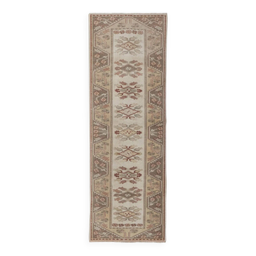 Tapis de couloir turc vintage 100x281 cm