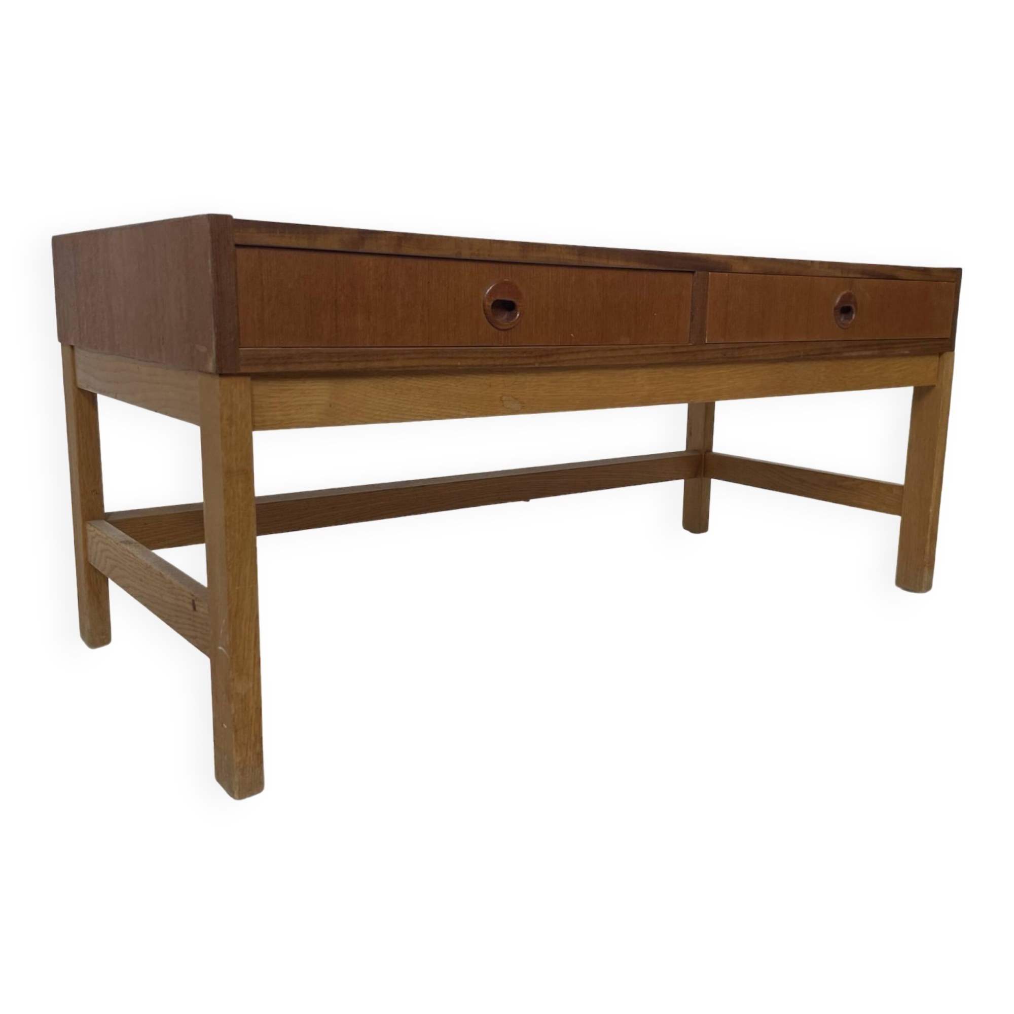 Meuble bas vintage danois modèle 1960, placage de teck
