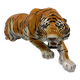 Grand tigre en céramique italienne des années 1970