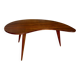 Table basse haricot en acajou, années 50