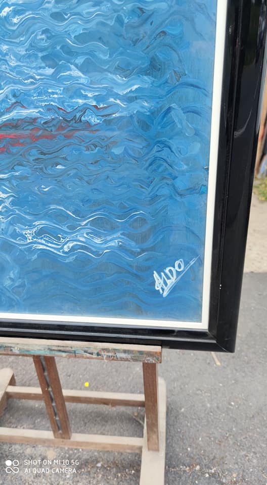 Poster in abstract style face