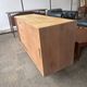Danish buffet in light oak with sliding door and four drawers.