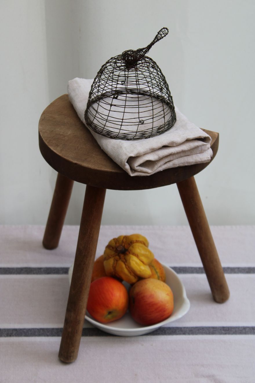 Wooden tripod stool