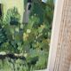 Framed oil on canvas "The Green House"