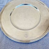 Christofle round tray in silver metal