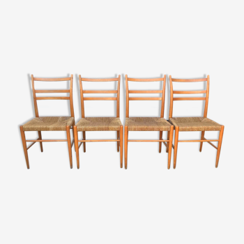 Set of 4 chairs Gracell by Yngve Eckstrom for Gemla, 1950