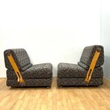 Mid-Century Folding Two-Seat Sofa, 1970s, Czechoslovakia