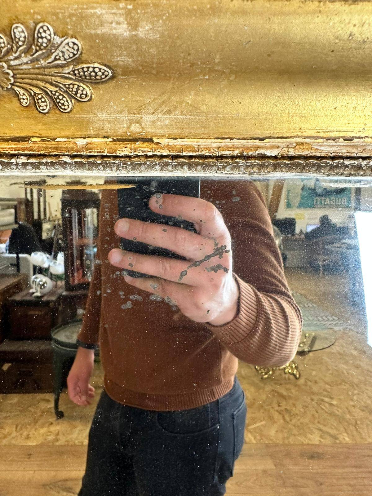 Very large gilded wood mirror - 446007
