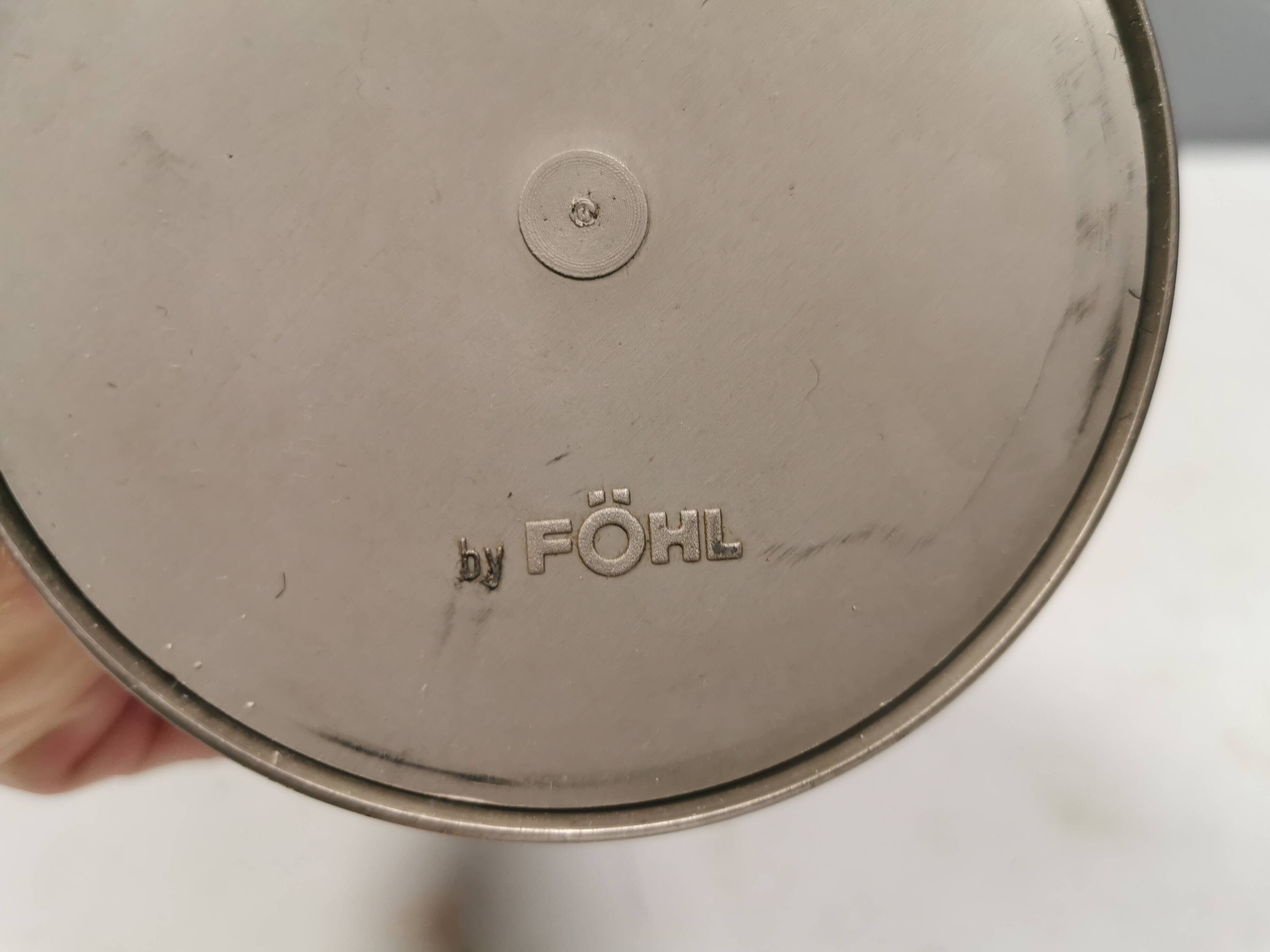 Rare, Föhl hurricane, candle holder. Germany 1960s