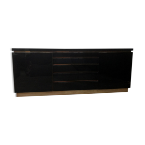Enfilade laquée noire 1970 - Jean