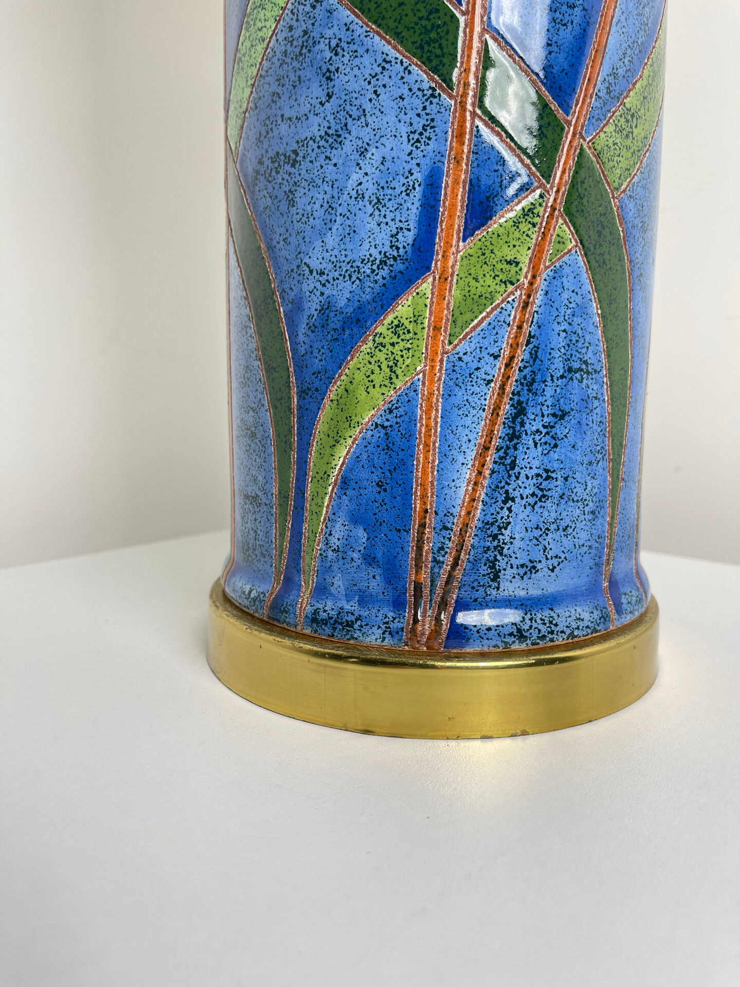 Lampe en céramique vers 1980