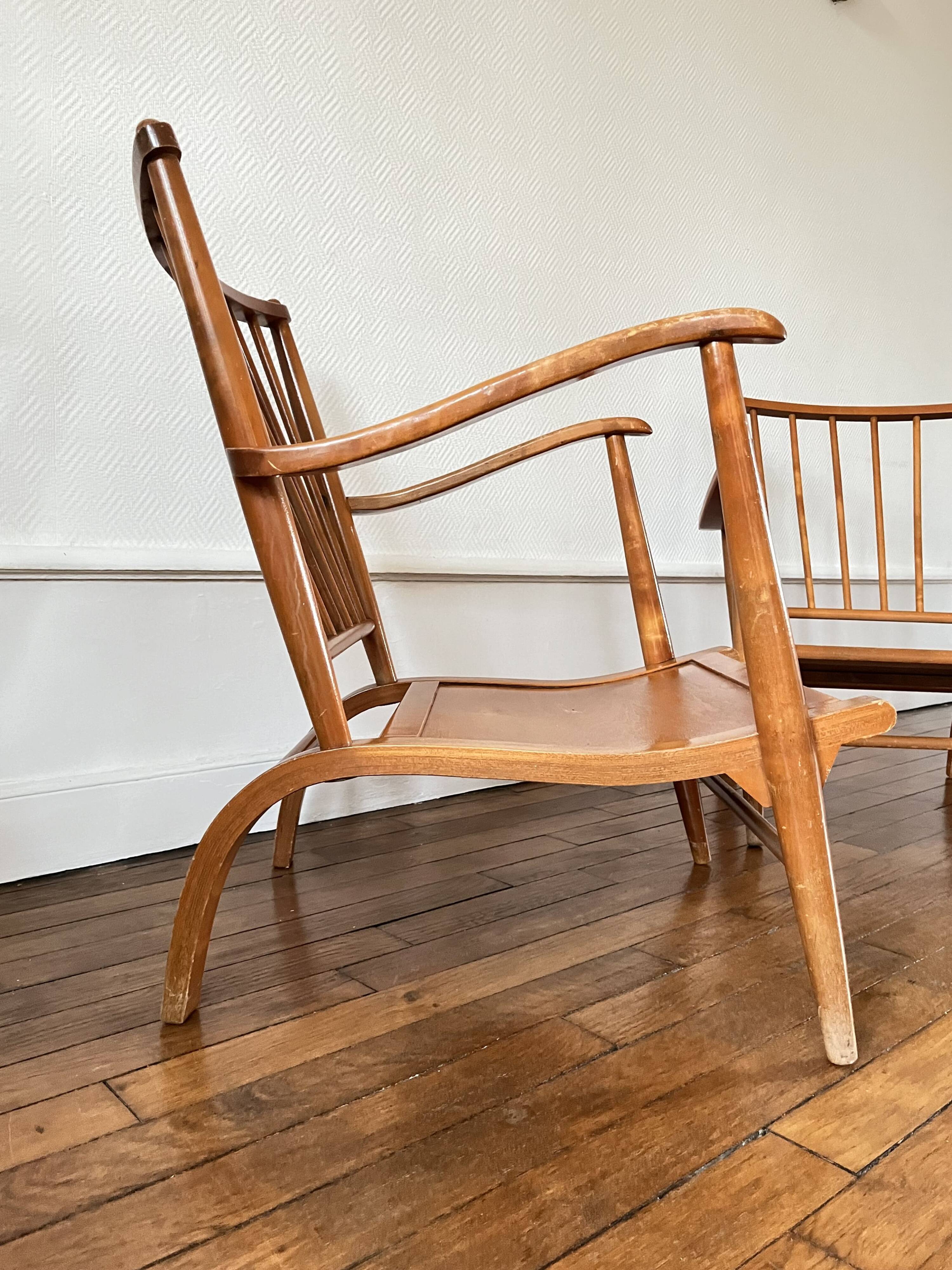 2 vintage Scandinavian armchairs from Ster Gelderland