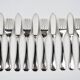 12x2 fish cutlery Christofle America silver-plated, design by Luc Lanel