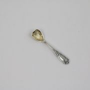 Louis XV Style Salt Shovel In Sterling Silver And Vermeil