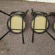 Lot of 4 black bistro chairs