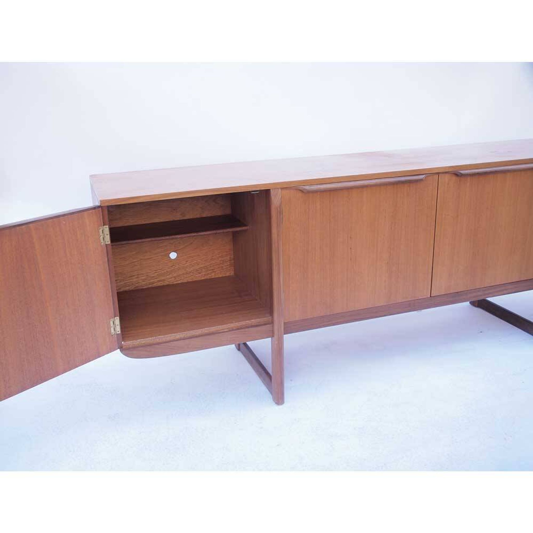 Long vintage Scandinavian sideboard
