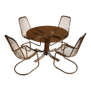 Set Table chaises attribué