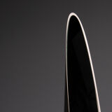 Unghia mirror designed by Rodolfo Bonetto in white 160x25cm