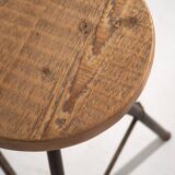 Round industrial style stool (c.1960) #1