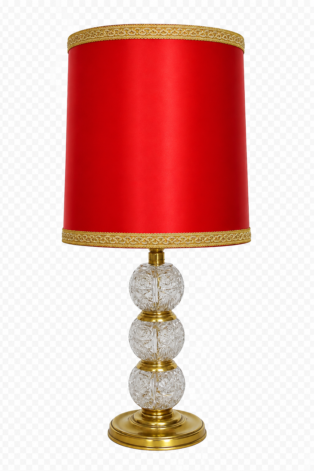 Vintage crystal lamp, 1970s