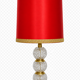 Vintage crystal lamp, 1970s