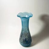 Vintage Modern Glass Vase Budveszel Gyula Hungary 1990s