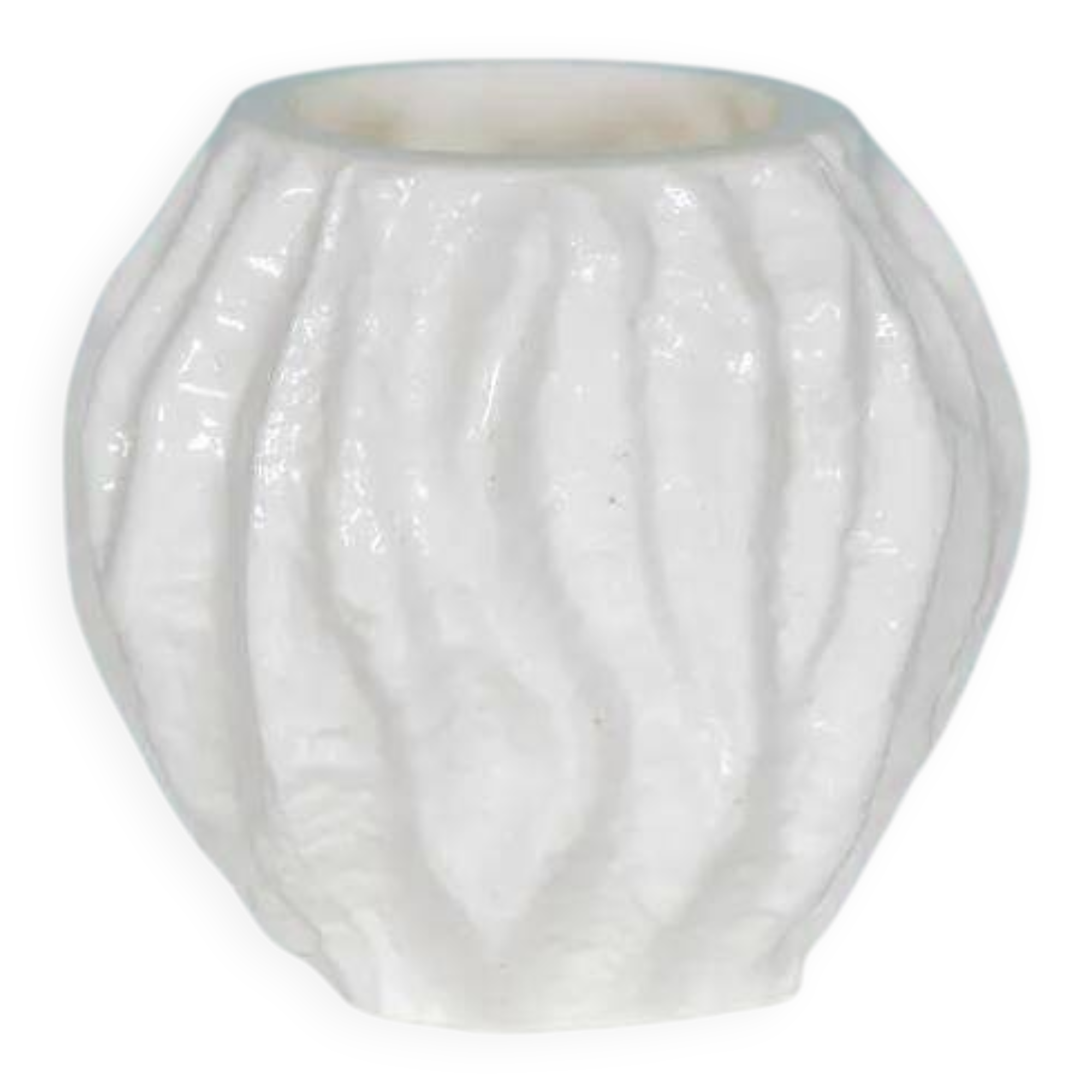 Ingrid glass vase 'Frosted Glass' Kurt Wokan West Germany