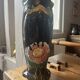 Vase art déco en barbotine signé A.G de Bruyn