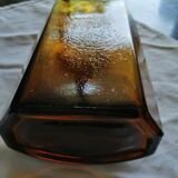 Vintage 6 sided amber bottle